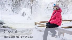  Presentation with finland - Presentation design with cute-teenage-girl-enjoying-breathtaking background and a lemonade colored foreground