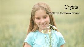  Presentation with girl teens - PPT layouts consisting of cute teenage girl with charming background and a soft green colored foreground