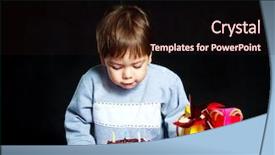  Presentation with cute birthday - Beautiful presentation featuring old baby celebrating his birthday backdrop and a wine colored foreground