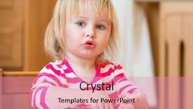  Presentation with three - Colorful theme enhanced with 3 years - cute three-year-old girl draws felt-tip backdrop and a coral colored foreground