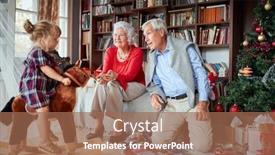  Presentation with horse riding - PPT layouts having cute-toddler-girl-riding background and a coral colored foreground