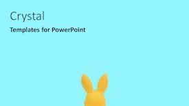  Presentation with blue yellow - Presentation theme having cute-yellow-rabbit-bunny background and a white colored foreground