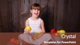  Presentation with eating - Beautiful presentation theme featuring portrait of confident businessman thinking over business plan with communicating partners at background backdrop and a white colored foreground
