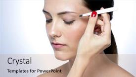  Presentation with cute mice rats - Amazing slide deck having cute young woman plucking eyebrow backdrop and a coral colored foreground