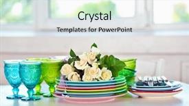  Presentation with cutlery - Slides consisting of cutlery on white table background and a light gray colored foreground