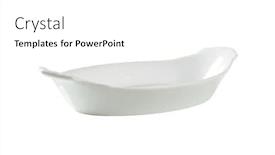  Presentation with bowl - Cool new PPT layouts with cutout-of-white-oval-bowl backdrop and a white colored foreground