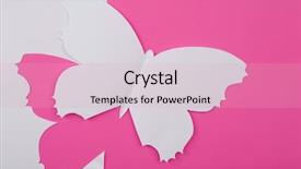  Presentation with happy birthday mama greeting card - Beautiful presentation theme featuring cutout paper butterfly as greeting backdrop and a lemonade colored foreground