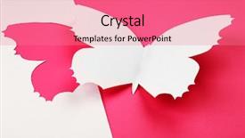  Presentation with happy birthday mama greeting card - Beautiful presentation featuring cutout paper butterfly as greeting backdrop and a  colored foreground