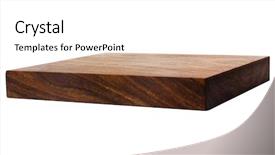  Presentation with wooden - Theme featuring cutting board - close-up of a wooden shelf background and a white colored foreground