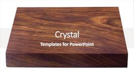  Presentation with cutting board - Cool new PPT theme with cutting board - close-up of a wooden shelf backdrop and a tawny brown colored foreground