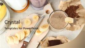  Presentation with cutting board - Amazing theme having cutting board and chopped chocolate backdrop and a lemonade colored foreground