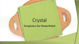  Presentation with vegetable cutting board - Cool new PPT layouts with cutting board isolated on white backdrop and a yellow colored foreground