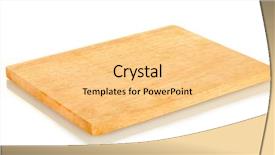  Presentation with cutting board - Amazing PPT theme having cutting board isolated on white backdrop and a lemonade colored foreground