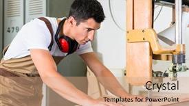  Presentation with vegetable cutting board - Amazing PPT layouts having cabinet maker - carpenter cutting board with jig backdrop and a coral colored foreground