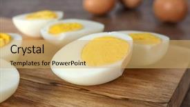  Presentation with vegetable cutting board - Colorful presentation theme enhanced with cutting board with sliced hard backdrop and a  colored foreground