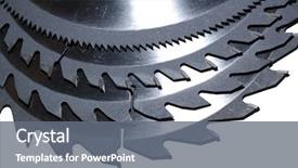  Presentation with numbers - Presentation having cutting edge - family of circular saw blades background and a gray colored foreground