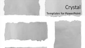  Presentation with torn paper - Amazing slide deck having cutting edge - five pieces of torn paper backdrop and a light gray colored foreground
