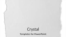  Presentation with god torn paper - Beautiful presentation theme featuring cutting edge - piece of torn paper isolated backdrop and a light gray colored foreground