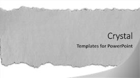  Presentation with torn paper - Theme featuring cutting edge - piece of torn paper isolated background and a light gray colored foreground