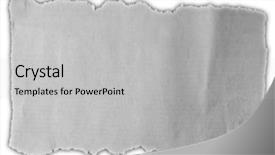  Presentation with torn newspaper paper - Cool new PPT layouts with cutting edge - piece of torn paper backdrop and a  colored foreground