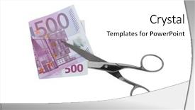  Presentation with the money hundred - Audience pleasing slide deck consisting of cutting folded five hundred 500 backdrop and a white colored foreground