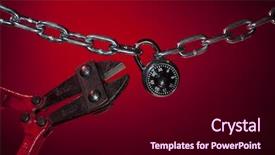  Presentation with padlock - Amazing presentation having cutting open chain lock backdrop and a  colored foreground