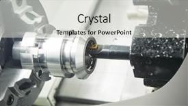  Presentation with cnc machine - PPT layouts consisting of cutting tool counterboring a hole background and a light gray colored foreground