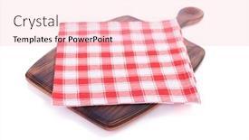  Presentation with table napkin - Slide deck consisting of cutting-wooden-board-and-napkin background and a lemonade colored foreground