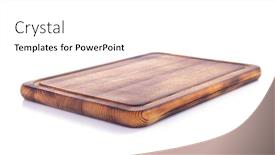  Presentation with cutting board - Colorful presentation theme enhanced with cutting-wooden-board-or-tray backdrop and a white colored foreground