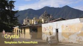  Presentation with guatemala - Slides consisting of cuture - streets in antigua guatemala background and a coral colored foreground