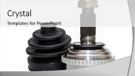  Presentation with joints - PPT theme consisting of cv joints constant velocity joints background and a white colored foreground