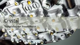  Presentation with automatic gear stick transmission - Beautiful PPT layouts featuring cvt automatic transmission bottom view backdrop and a  colored foreground