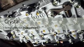  Presentation with automatic gear stick transmission - Audience pleasing slide set consisting of cvt automatic transmission bottom view backdrop and a  colored foreground