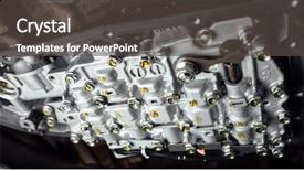  Presentation with automatic gear stick transmission - Beautiful slides featuring cvt automatic transmission bottom view backdrop and a dark gray colored foreground