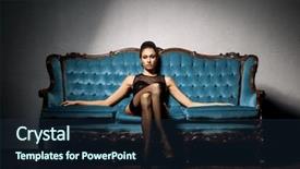  Presentation with woman nude erotic - Slides featuring cyan - sexy and beautiful woman background and a tawny brown colored foreground