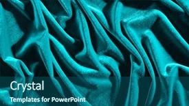  Presentation with texture - PPT layouts enhanced with cyan color velvet textiles background and a ocean colored foreground