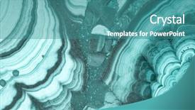  Presentation with stone - Cool new presentation theme with cyan malachite stone texture macro backdrop and a teal colored foreground