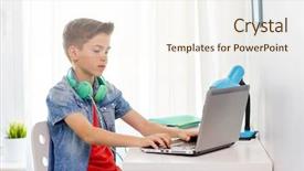  Presentation with cyber bullying - PPT theme consisting of cyber bullying - technology cyberbullying and people concept background and a cream colored foreground