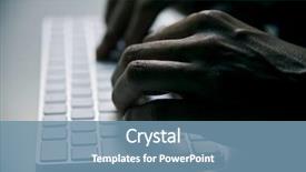  Presentation with effect - PPT theme having cyber crime - closeup of a young man background and a seafoam green colored foreground