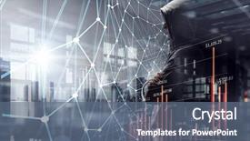  Presentation with forget - Presentation design with cyber crime - do not forget to protect background and a ocean colored foreground