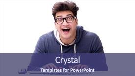  Presentation with computer - Audience pleasing slides consisting of cyber crime - funny nerd man working backdrop and a ocean colored foreground