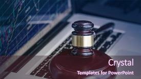  Presentation with cyber crime - Amazing PPT theme having cyber crime legal law concept backdrop and a wine colored foreground