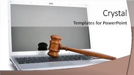  Presentation with cyber - Beautiful slide deck featuring cyber law backdrop and a white colored foreground