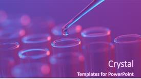  Presentation with laboratory animal science - Cool new theme with cyber medicine - science laboratory test tube backdrop and a violet colored foreground