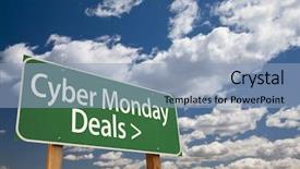  Presentation with black road - PPT theme having businesswoman driving confident right hand background and a  colored foreground.