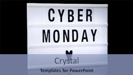  Presentation with cyber - Presentation design consisting of lightbox with text on black background and a light blue colored foreground