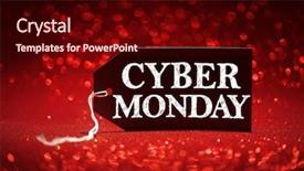  Presentation with glitter - Amazing theme having cyber monday sale tag backdrop and a wine colored foreground