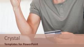  Presentation with online shopping - Slide set consisting of cyber-monday-text-over-celebrating background and a coral colored foreground