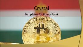  Presentation with money bitcoin - PPT theme enhanced with cyber physical - bitcoin new virtual money background and a red colored foreground