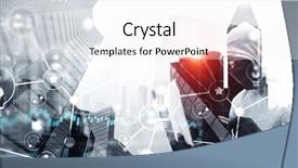  Presentation with hacker - Amazing PPT theme having cyber risks - hacker man steal information backdrop and a white colored foreground